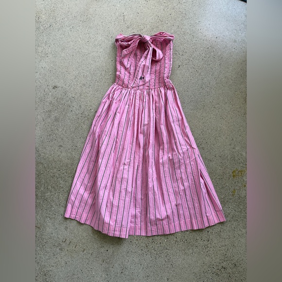 damson madder mia midi poplin dress - Picture 6 of 6